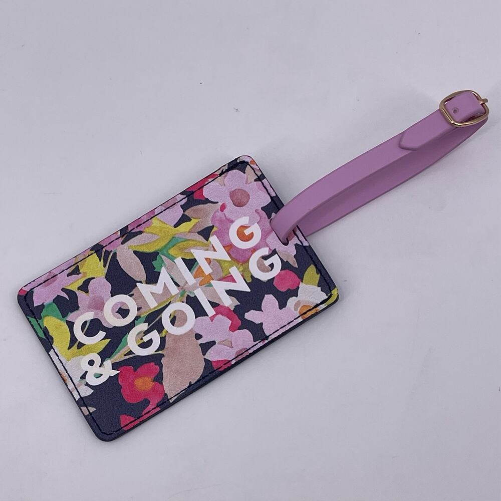 Margot Elena Floral Luggage Tag Coming & Going Adjustable Belt Strap Travel